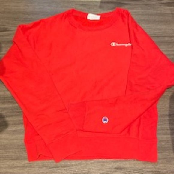 Small Red Champion Crew-Neck - Picture 1 of 2